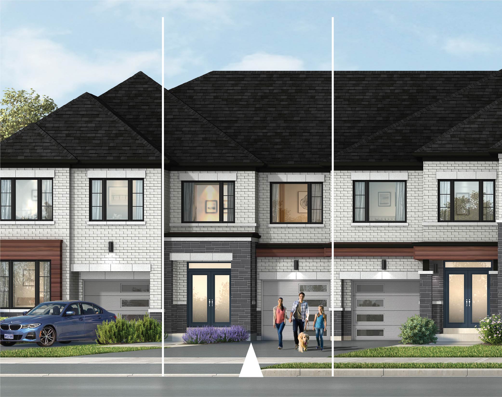 SURREY elevation - 1912 sq.ft. at Crown of Caledon