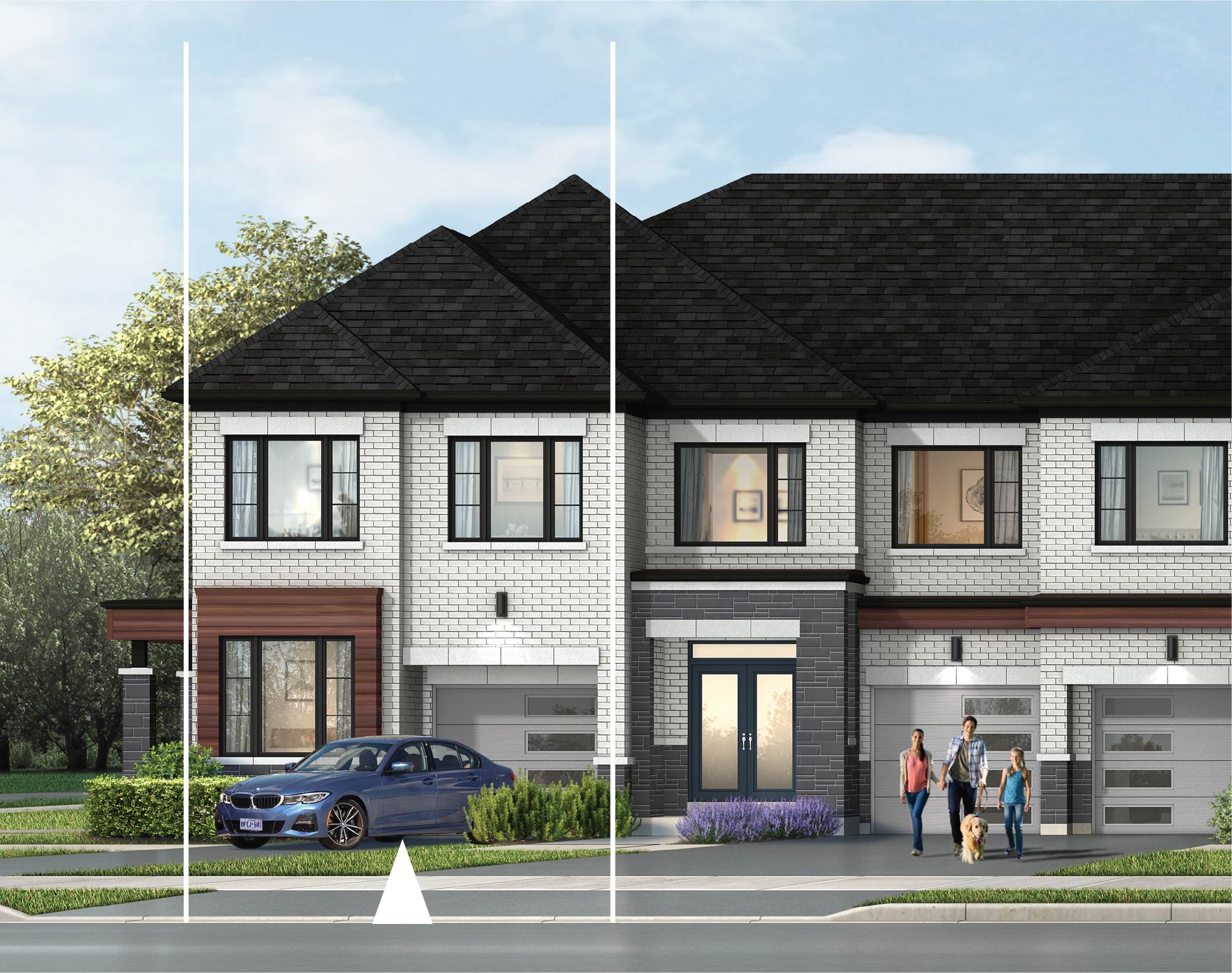 WINDSOR elevation - 1942 sq.ft. at Crown of Caledon