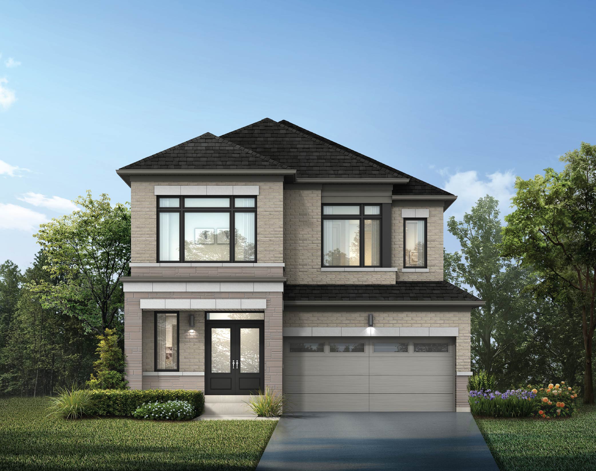 PALACE elevation - 2635 sq.ft. at Crown of Caledon