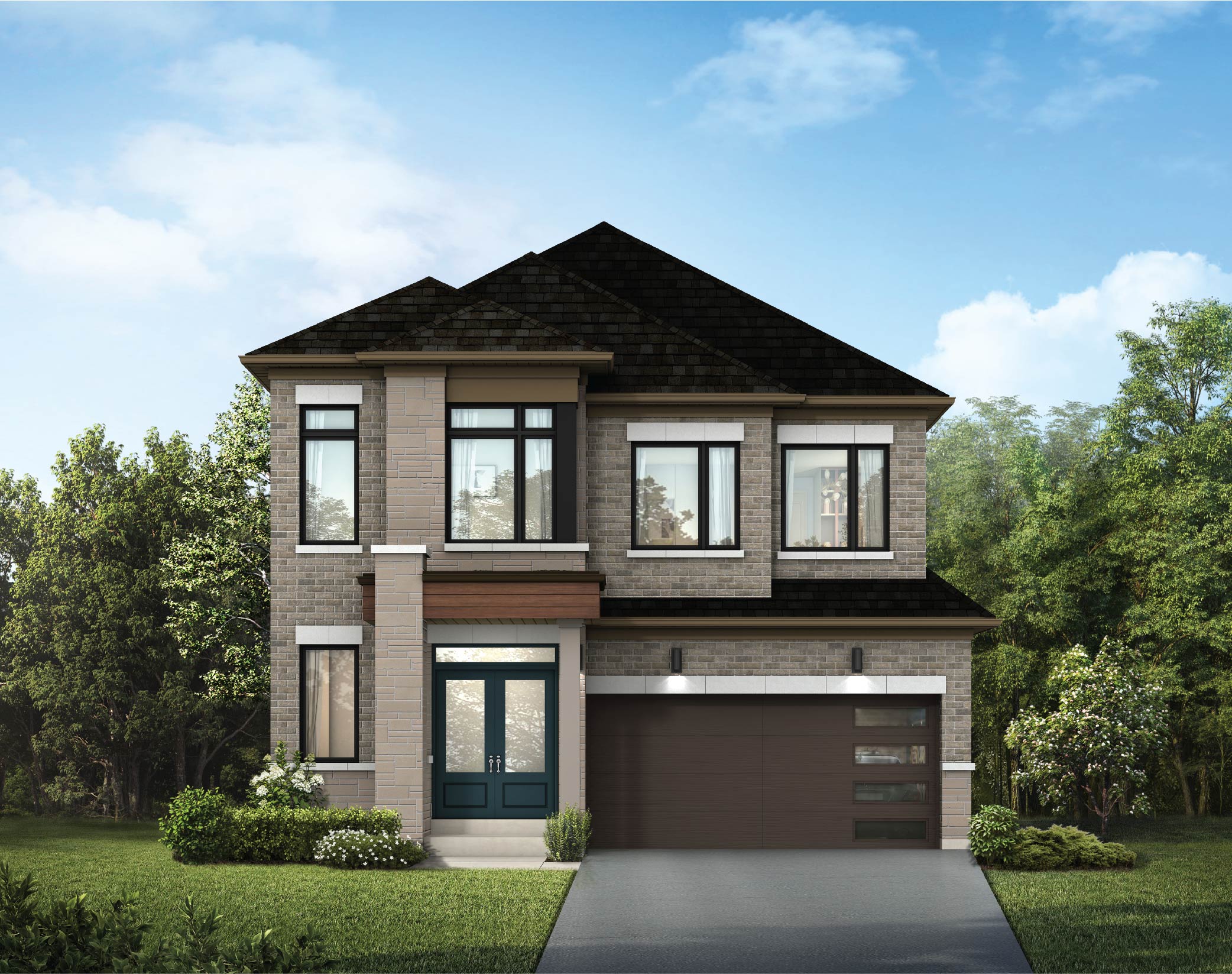DOMINION elevation - 2813 sq.ft. at Crown of Caledon